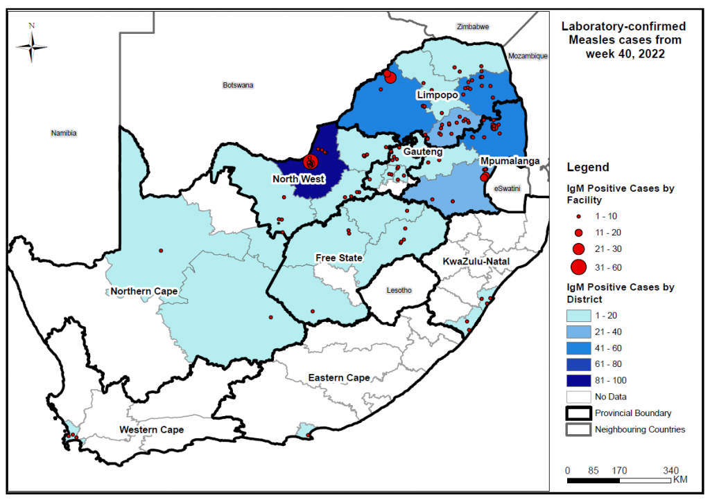 South African Measles Outbreak 2023 ( 12 January) NICD